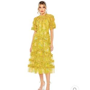 Mac Duggal Yellow dress